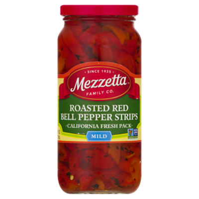 Mezzetta Mild Roasted Red Bell Pepper Strips, 16 fl oz