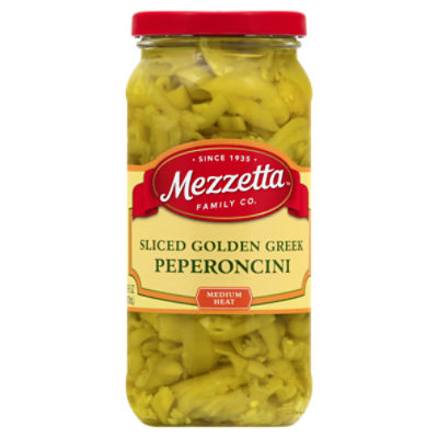 Mezzetta Sliced Golden Greek Peperoncini, 16 fl oz
