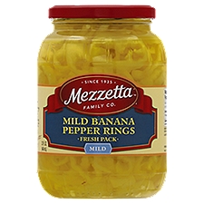 Mezzetta Mild Banana Pepper Rings Fresh Pack, 32 fl oz