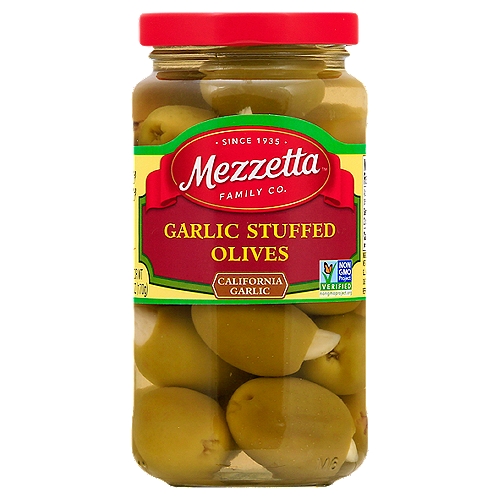 Mezzetta California Garlic Stuffed Olives, 6 oz
Growing up, I enjoyed watching adults socializing while nibbling olives. Our olives are hand stuffed to create delicious moments.