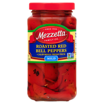 Mezzetta Mild California Roasted Red Bell Peppers Fresh Pack, 10 oz