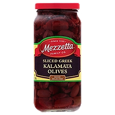 Mezzetta Sliced Greek, Kalamata Olives, 9.5 Ounce