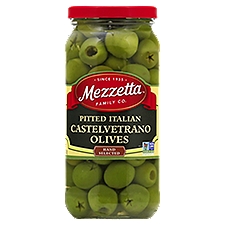 Mezzetta Italian Olives Pitted Castelvetrano, 8 Ounce