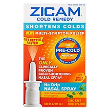 Zicam Nasal Spray, Cold Remedy No-Drip, 0.5 Fluid ounce
