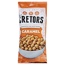G.H. Cretors Caramel Flavored, Popped Corn, 8 Ounce