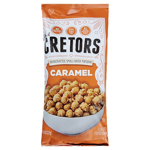 G.H. Cretors Caramel Flavored Popped Corn, 8 oz