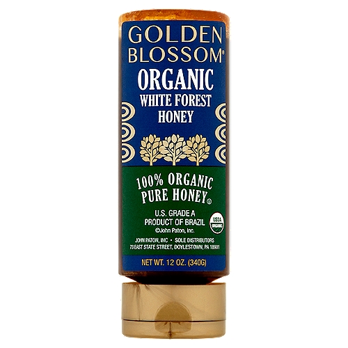 Golden Blossom Organic White Forest Honey, 12 oz