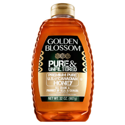 Golden Blossom Pure & Unfiltered Honey, 32 oz, 32 Ounce