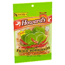 Howard's Lime - Chili Flavor Fried Pork Skins Strips, 3 oz