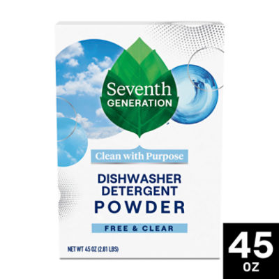 Seventh Generation Free & Clear Dishwasher Detergent Powder Fragrance Free 45 oz