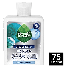 Seventh Generation Power+ Dishwasher Liquid Rinse Aid Free & Clear 8 oz