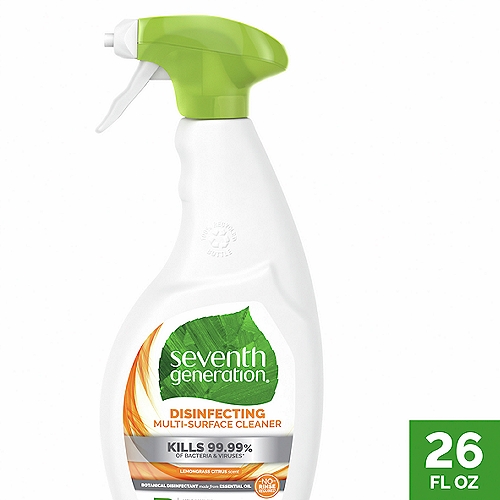 Seventh Generation Disinfecting Spray Lemongrass Citrus 26 oz