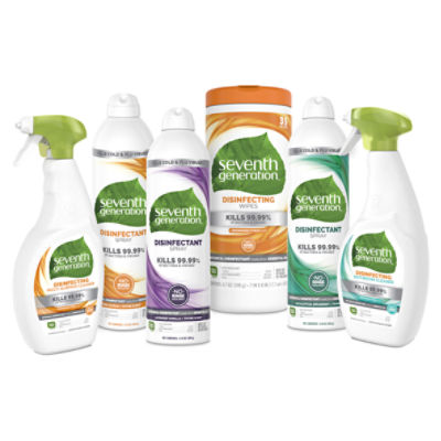 Seventh Generation Lemongrass Citrus Scent Disinfecting Wet Wipes, 70 count, 1 lb 1.4 oz
