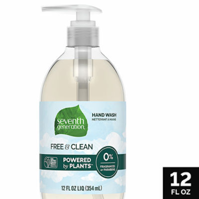 Seventh Generation Free & Clean Hand Wash, 12 fl oz liq