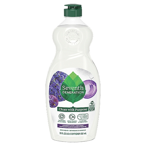 Seventh Generation Dish Soap Liquid Lavender Flower & Mint Scent
Powered by Plants™

Scents made from 100% essential oils & botanical ingredients.
Ingredients in Our Safe* & Effective Formula
Water
Sodium lauryl sulfate (plant-derived cleaning agent)
Lauramine oxide (plant-based cleaning agent)
Glycerin (plant-derived foam stabilizer)
Decyl glucoside (plant-derived cleaning agent)
Magnesium chloride (mineral-based viscosity modifier)
Citric acid (plant-derived pH adjuster)
Benzisothiazolinone (synthetic preservative)
Methylisothiazolinone (synthetic preservative)
Plant-derived fragrances : Cananga odorata (ylang ylang) flower oil, citrus aurantifolia (lime) oil, citrus aurantium dulcis (orange) oil, lavandula hybrida (lavandin) oil, mentha piperita (peppermint) oil, mentha viridis (spearmint) leaf oil.
d-Limonene & linalool are fragrance allergens.

*Safe when used as directed.

Dirty pots, pans, and a sink full of dishes? Don't worry, we won't tell. Seventh Generation Liquid Dish Soap cuts through grease and powers away tough residue to leave dishes sparkling clean.