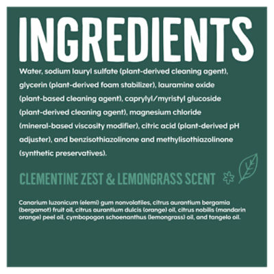 Dish Soap - Clementine Zest & Lemongrass