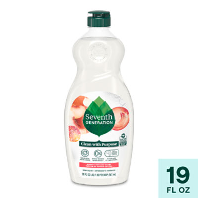 Seventh Generation Dish Soap Liquid Summer Orchard Scent, 19 oz