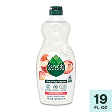 Seventh Generation Dish Soap Liquid Summer Orchard Scent, 19 oz