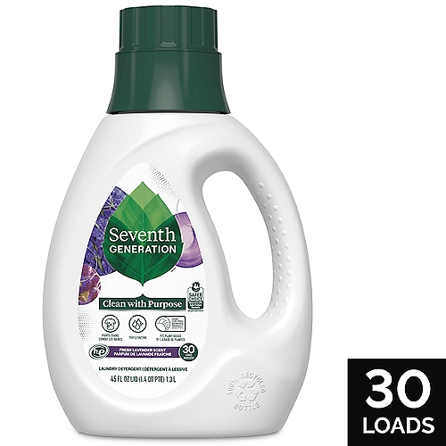 Seventh Generation Liquid Laundry Detergent Lavender, 45 oz