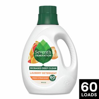 Seventh Generation Liquid Laundry Detergent Fresh Citrus, 90 oz