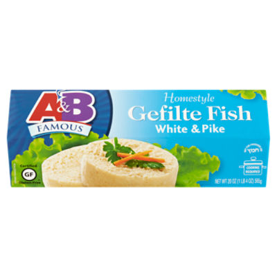 A&B Famous Homestyle White & Pike Gefilte Fish, 20 oz Fairway