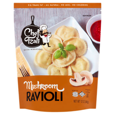 Chef Tzali Mushroom Ravioli Pasta, 12 oz