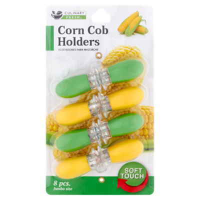 Culinary Fresh Jumbo Size Corn Cob Holders, 8 count