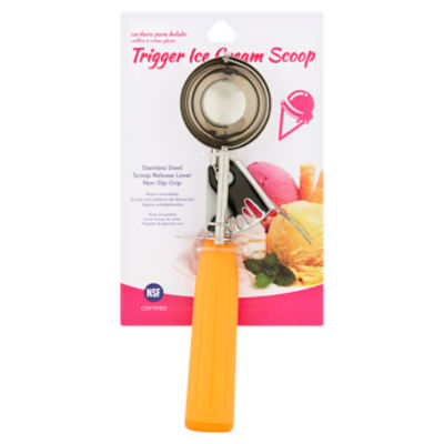 Ice Cream Scoop with Trigger Release Easy to Clean Ice Cream Spoon