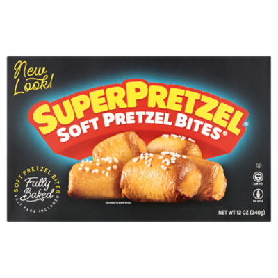 SuperPretzel Fully Baked Soft Pretzel Bites, 12 oz, 12 Ounce