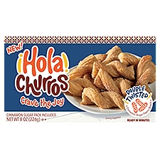 Hola Churros Double Twisted Cinnamon Sugar Pastry Snack, 8 oz