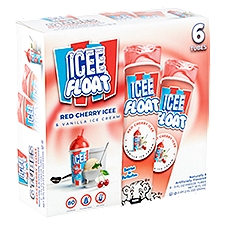 Freeze Tubes Float Cherry Icee & Vanilla Ice Cream, 18 Fluid ounce
