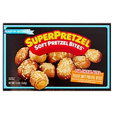 SuperPretzel Pub Cheese Filled, Soft Pretzel Bites, 13 Ounce