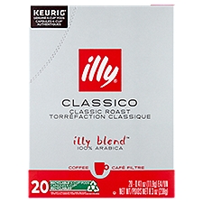 illy Classico Classic Roast 100% Arabica Coffee K-Cup Pods, 0.41 oz, 20 count