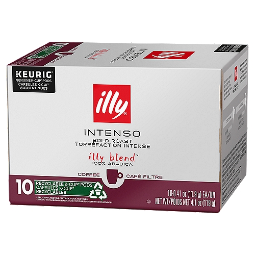 illy Intenso Bold Roast Coffee K-Cup Pods, 0.41 oz, 10 count
illy blend™