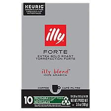 Illy Forte Extra Bold Roast Coffee, K-Cup Pods, 3.8 Ounce