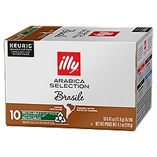 illy Arabica Selection Brasile Coffee K-Cup Pods, 0.41 oz, 10 count