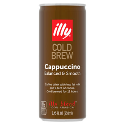 Illy Cold Brew Cappuccino Coffee Drink, 8.45 fl oz