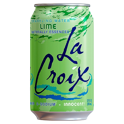La Croix Naturally Lime Essenced Sparkling Water, 12 fl oz, 12 count