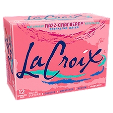 LaCroix Razz-Cranberry Sparkling Water, 12 fl oz, 12 count, 144 Fluid ounce