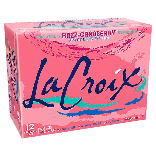 LaCroix Razz-Cranberry Sparkling Water, 12 fl oz, 12 count