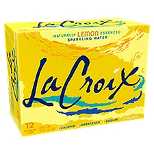 LaCroix Lemon Sparkling Water, 12 fl oz, 12 count, 12 Each