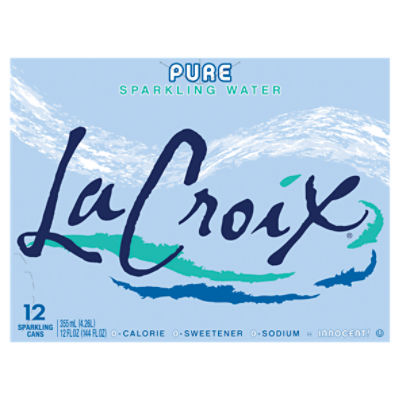La Croix Pure Sparkling Water, 12 fl oz, 12 count