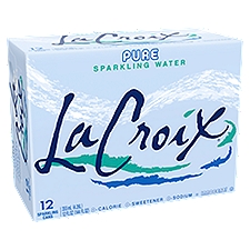 LaCroix Pure Sparkling Water, 12 fl oz, 12 count