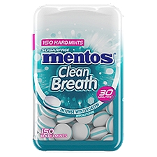 Mentos Intense Wintergreen Clean Breath, Hard Mints, 150 Each