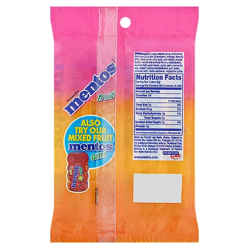 Mentos Fruit Candy Super Value 1 32 Oz