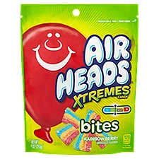 Air Heads Xtremes Bites Rainbow Berry Candy, 9 oz