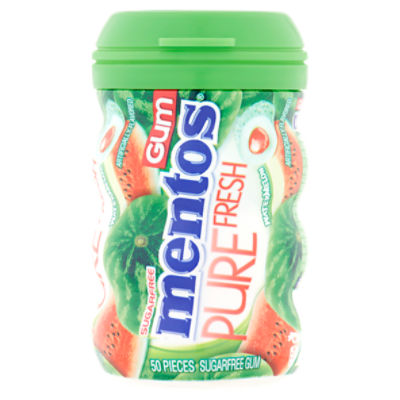 Mentos Pure Fresh Watermelon Gum, 50 count