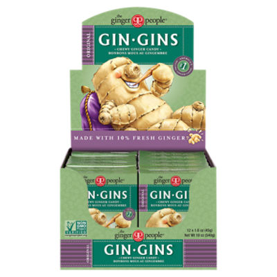 The Ginger People Gin Gins Original Ginger Chews, 1.6 oz