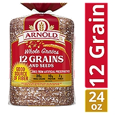 Arnold Whole Grains 12 Grains and Seeds Bread, 1 lb 8 oz, 24 Ounce