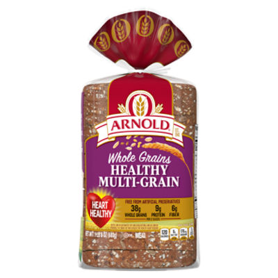 Arnold Whole Grains Healthy MultiGrain Bread, 24 oz Gourmet